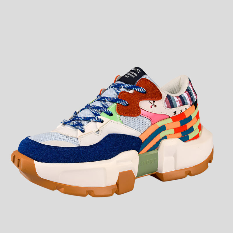 Celonox Multilayer Mosaic Platform Sneakers